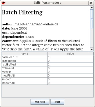 batch vector filtering dialog