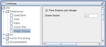 settings-panel: Preferences - Image Display.