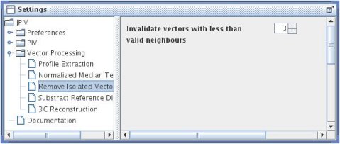 settings-panel: Vector Processing - Remove Isolated Vectors.