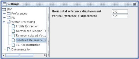 settings-panel: Vector Processing - Substract Reference Displacement.